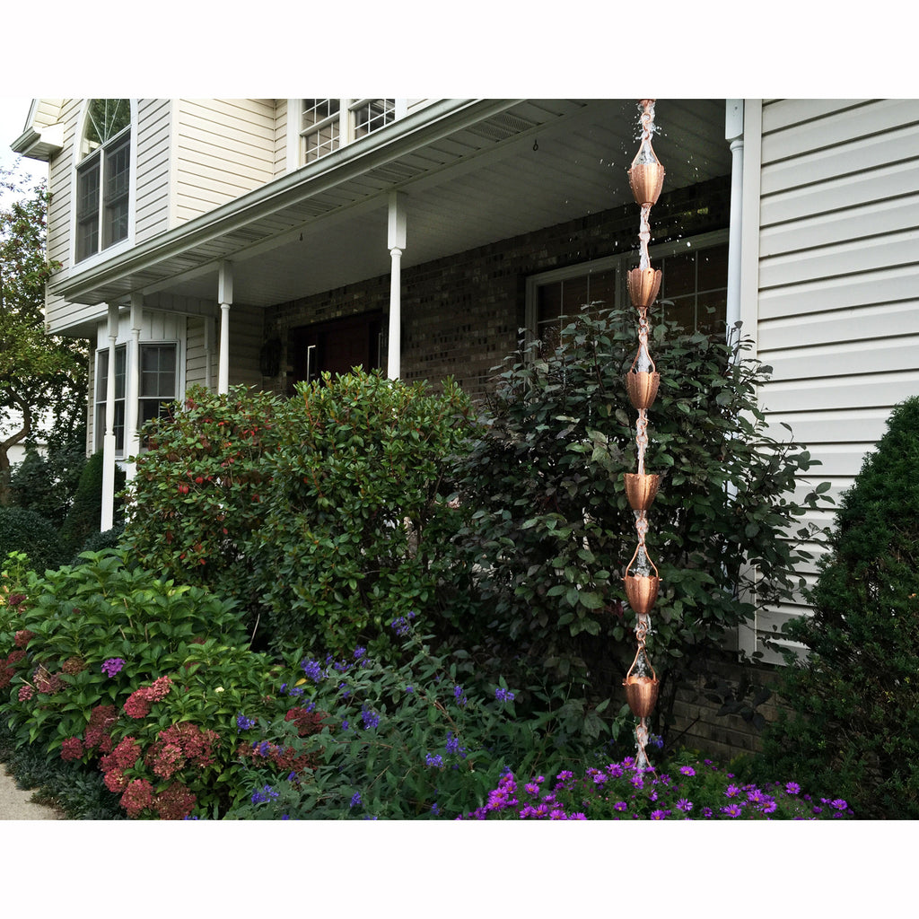 Copper Basin for Rain Chain Affordable Rain Chains