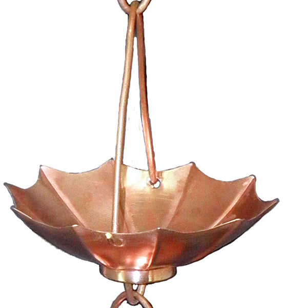 Copper Umbrella Rain Chain Affordable Rain Chains