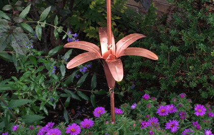 SOLID COPPER LILY STYLE